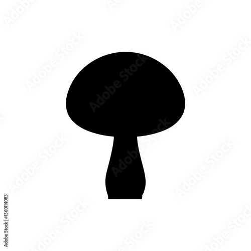 Mushroom silhouette icon vector design.