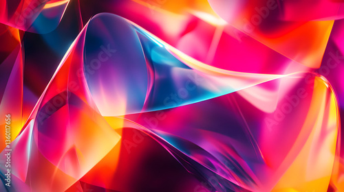 
Abstract background with geometric fractals, vibrant gradients, and a modern vibe, abstract colorful background
