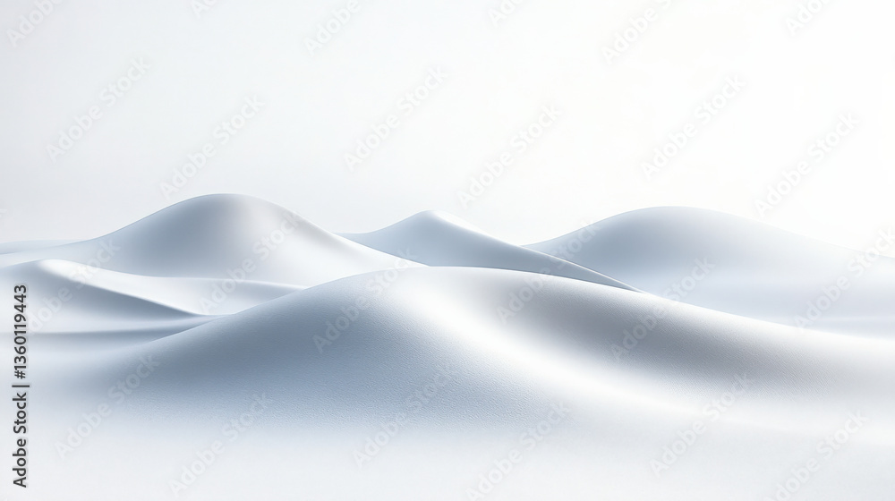 Obraz premium Abstract White Landscape Design