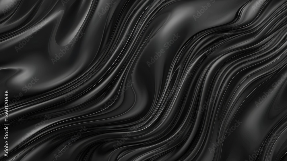 Trendy abstract black background with flowing gradient textures, ideal for flyers and presentations. Trendy abstract black background with flowing gradient textures, ideal for flyers and presentations.