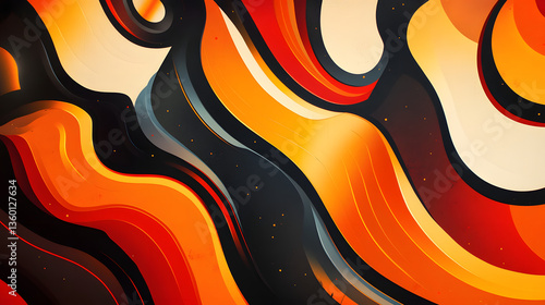 
Abstract ai background with geometric curves, bold gradients, and a modern look, abstract vector background