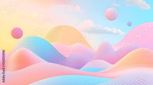 
Abstract background with soft clouds, pastel gradients, and a dreamy vibe