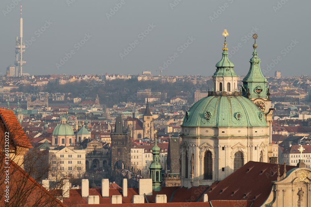Φωτογραφία Cityscape view of Prague, capital city of Czech Republic