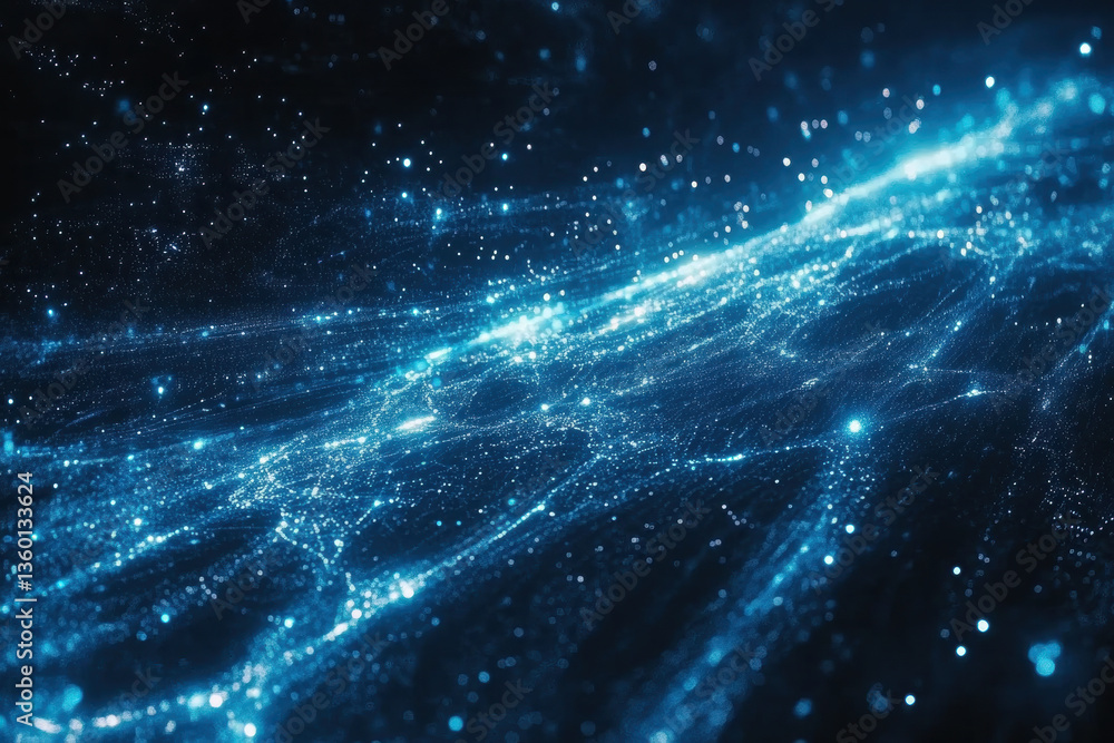 Blue nebula with stars and swirling dust clouds in cosmic space. Blue nebula with stars and swirling dust clouds in cosmic space.