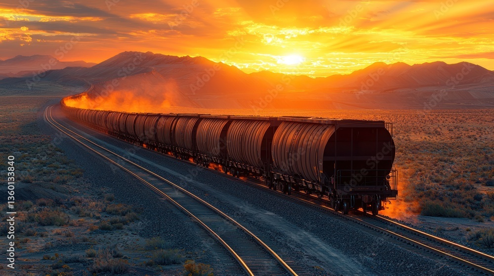 Sunset freight train Sunset freight train