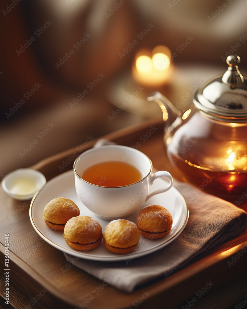 Cozy Tea Experience with Fresh Pastries and Warm Ambience Cozy Tea Experience with Fresh Pastries and Warm Ambience