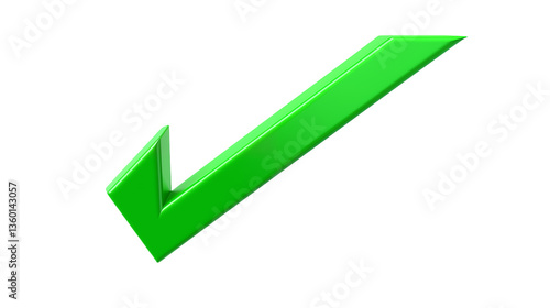 Free Download Isolated lime green check mark symbol on black background - GFXLoad