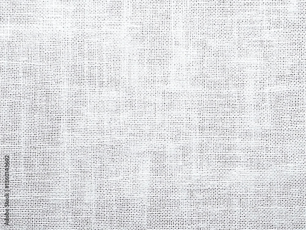 Fototapeta premium Close Up View of White Fabric Weave Pattern for Background