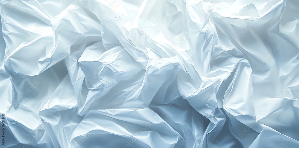 Fototapeta premium Abstract White Plastic Texture with Light and Shadows for Background