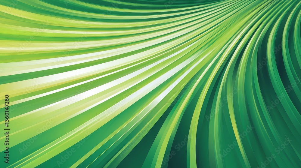 Abstract green wave patterns flowing seamlessly with light reflections and gradients Abstract green wave patterns flowing seamlessly with light reflections and gradients