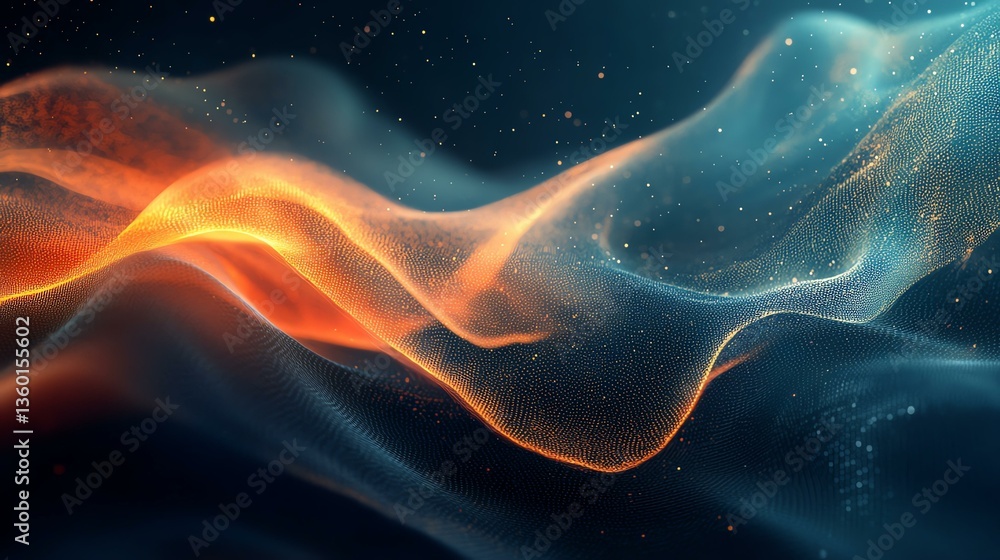Abstract flowing waves in vibrant colors. Abstract flowing waves in vibrant colors.