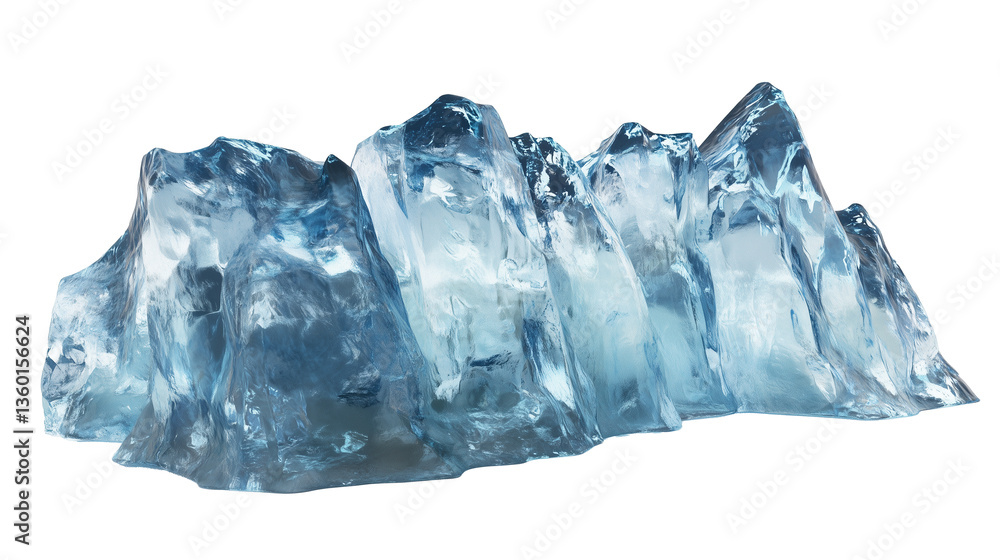 Jagged Block of Glacier Ice with Deep Blue Hues and Sharp, Rugged Edges, Fully Isolated on Transparent Background - Generated AI
Jagged Block of Glacier Ice with Deep Blue Hues and Sharp, Rugged Edges, Fully Isolated on Transparent Background - Generated AI