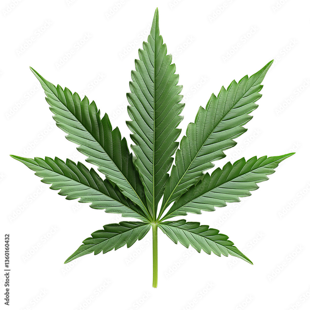 Vibrant Cannabis Leaf png isolated on transparent background Vibrant Cannabis Leaf png isolated on transparent background