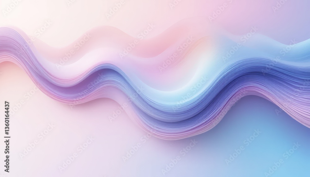 Flowing abstract waves digital art gradient colors modern design soft focus serenity and calmness in contemporary visuals Flowing abstract waves digital art gradient colors modern design soft focus serenity and calmness in contemporary visuals