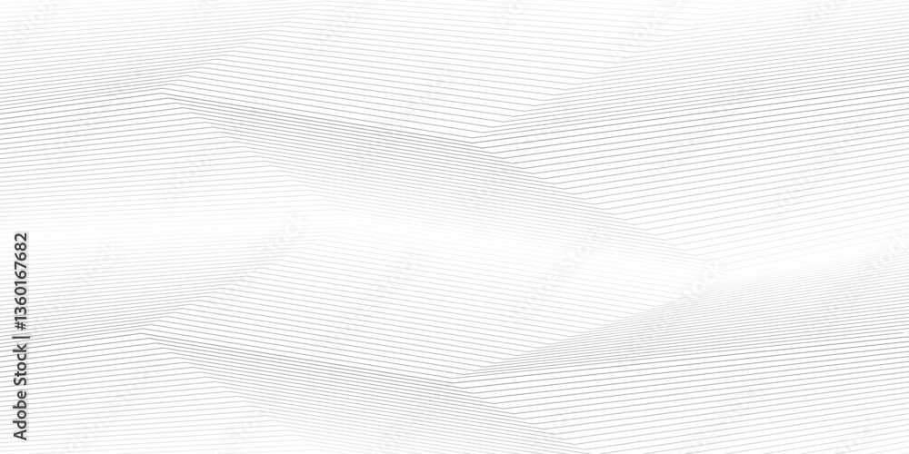 Fototapeta premium Abstract vector background with black wavy lines. Dynamic sound wave. Design element. Vector illustration. Digital frequency track equalizer. Stylized line art background. 