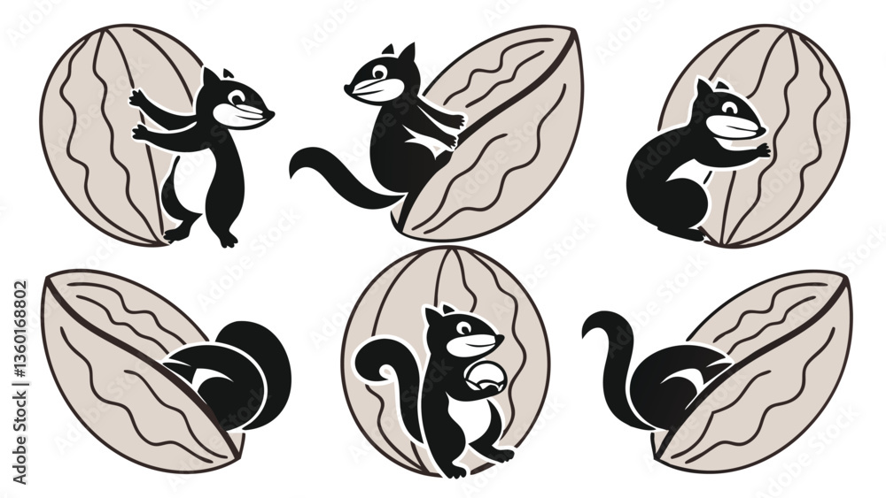 Set of squirrel Set of squirrel