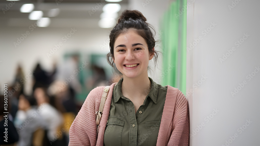 Portrait of a Smiling Happy Human Person with a Joyful Expression Portrait of a Smiling Happy Human Person with a Joyful Expression