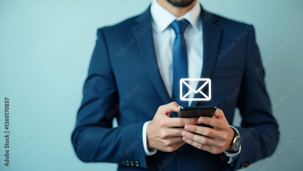 Flat CONTACT US Businessman holding smartphone mail phone email icon customer support concept as Businessman holds smartphone with icons showcasing professional communication support outreach in Simp Flat CONTACT US Businessman holding smartphone mail phone email icon customer support concept as Businessman holds smartphone with icons showcasing professional communication support outreach in Simp