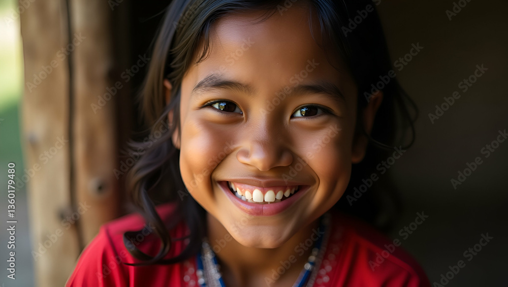 Cultural Diversity in Portraits: Smiling Hill Tribe Woman Illustration Cultural Diversity in Portraits: Smiling Hill Tribe Woman Illustration