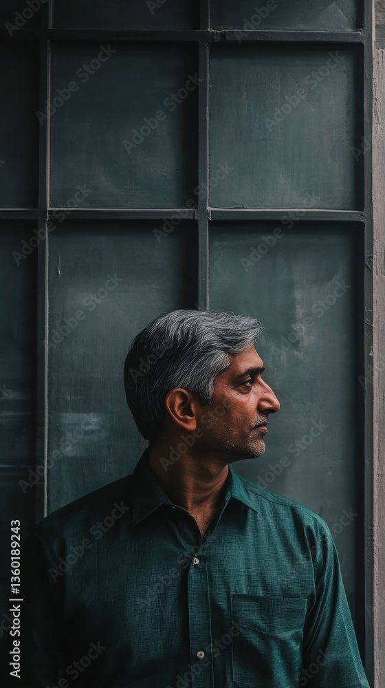 Portrait of a thoughtful elderly man with a kind smile in natural light Portrait of a thoughtful elderly man with a kind smile in natural light