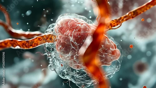 Visualization of the spleen and lymphatic system highlighting their complex structure and function in human health