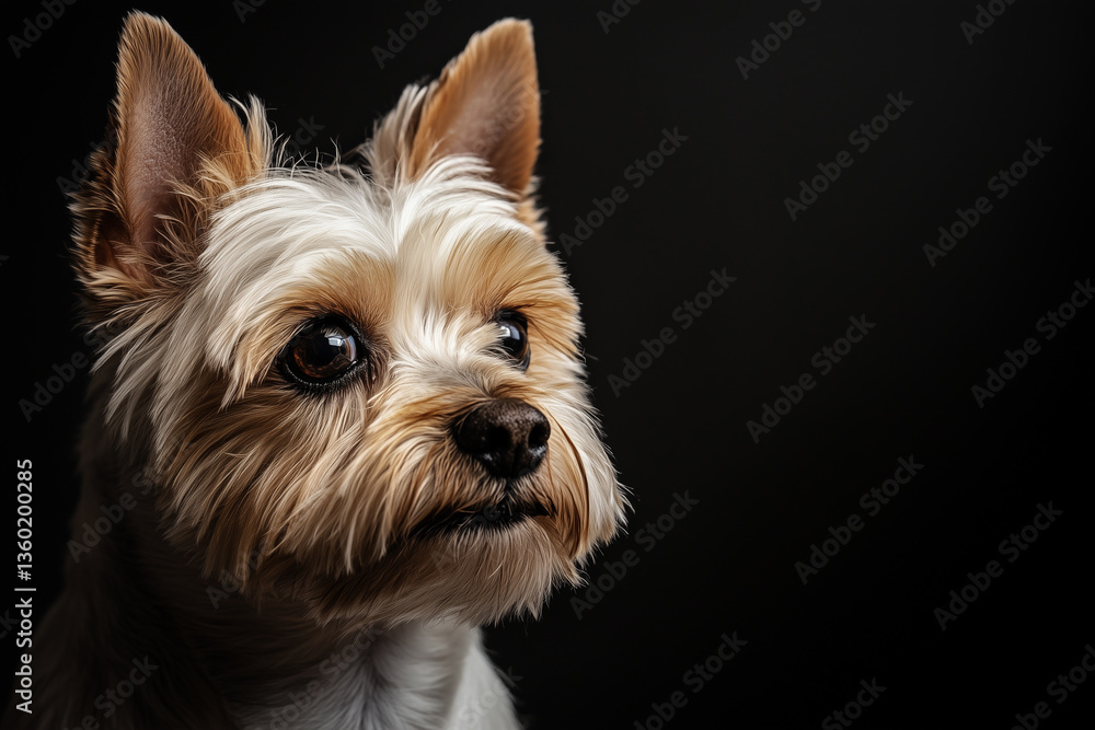 Yorkshire terrier, studio shot Yorkshire terrier, studio shot