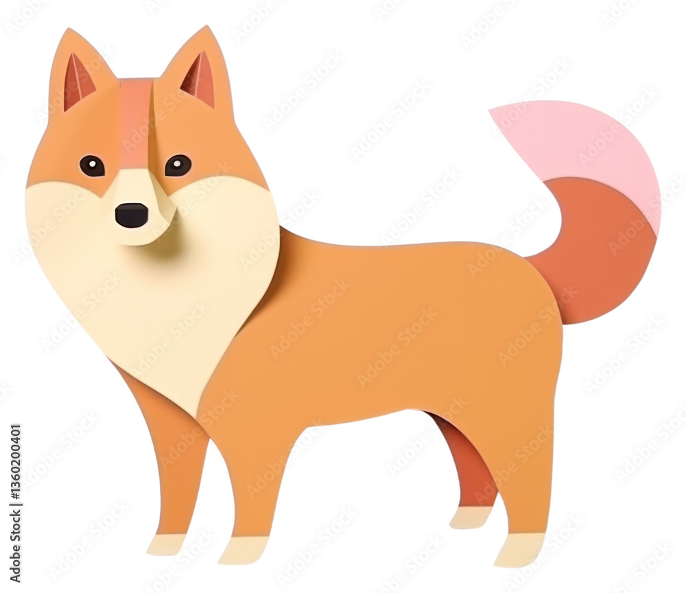 Fototapeta premium PNG Shiba Inu mammal animal fox.