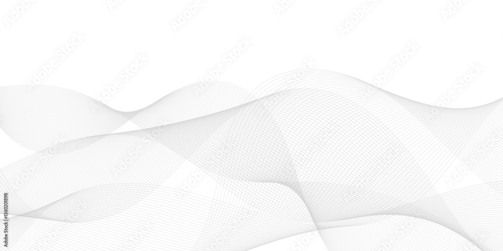 Elegant White Abstract Wavy Lines Vector Background Design with Smooth Gradients
Elegant White Abstract Wavy Lines Vector Background Design with Smooth Gradients
