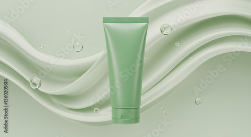 Wallpaper Mural 3D product mockup for beauty products, food, beverages, and others with an abstract background Torontodigital.ca