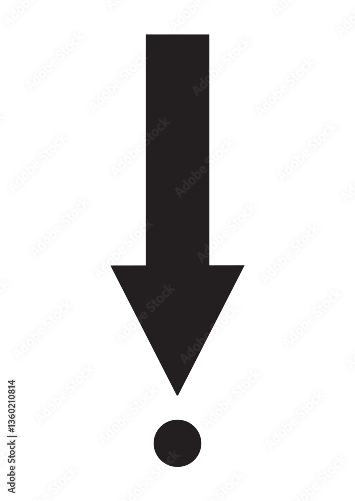 FLECHE D'ARRIVEE - ILLUSTRATION VECTORIELLE