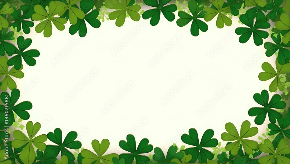 Playful Leprechaun & Shamrocks Frame for St. Patrick's Day Fun Playful Leprechaun & Shamrocks Frame for St. Patrick's Day Fun
