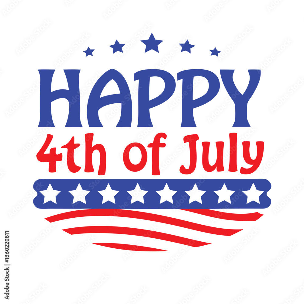 4th of July Typography Vector Illustration and Calligraphy | Independence Day T-Shirt Design 4th of July Typography Vector Illustration and Calligraphy | Independence Day T-Shirt Design
