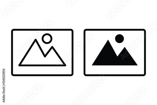 Free Download Gallery icon set. Photo album icon  set. Image, picture flat editable icon collections. Photo album symbol. - GFXLoad