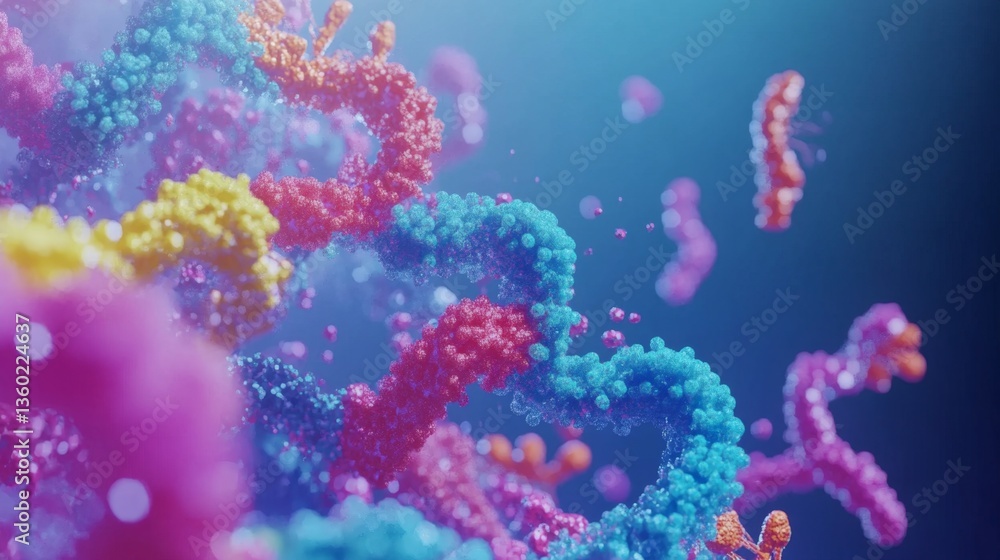 Exploring the Vibrant World of CRISPR Gene Editing With Colorful Molecular Structures Exploring the Vibrant World of CRISPR Gene Editing With Colorful Molecular Structures