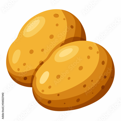 vector illustration of a potato
