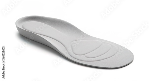 Obraz na płótnie A single white shoe insole isolated on a white background studio shot, equipment, healthcare, dental, tool, medical, clinic, instrument w salonie