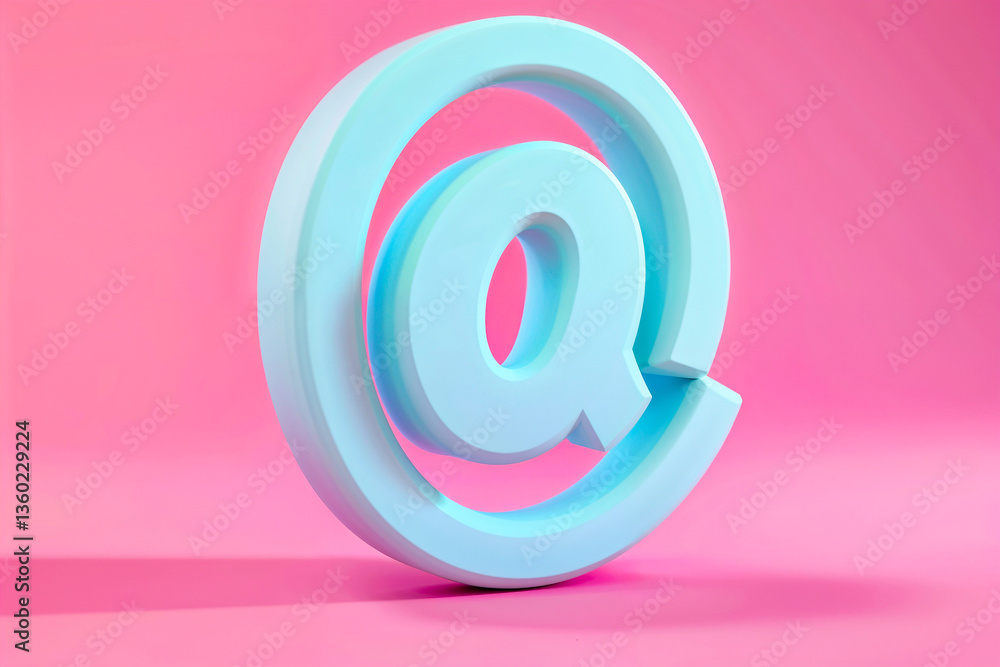 A playful pastel blue email symbol on a vibrant pink background, embodying modern communication and digital connection. A playful pastel blue email symbol on a vibrant pink background, embodying modern communication and digital connection.