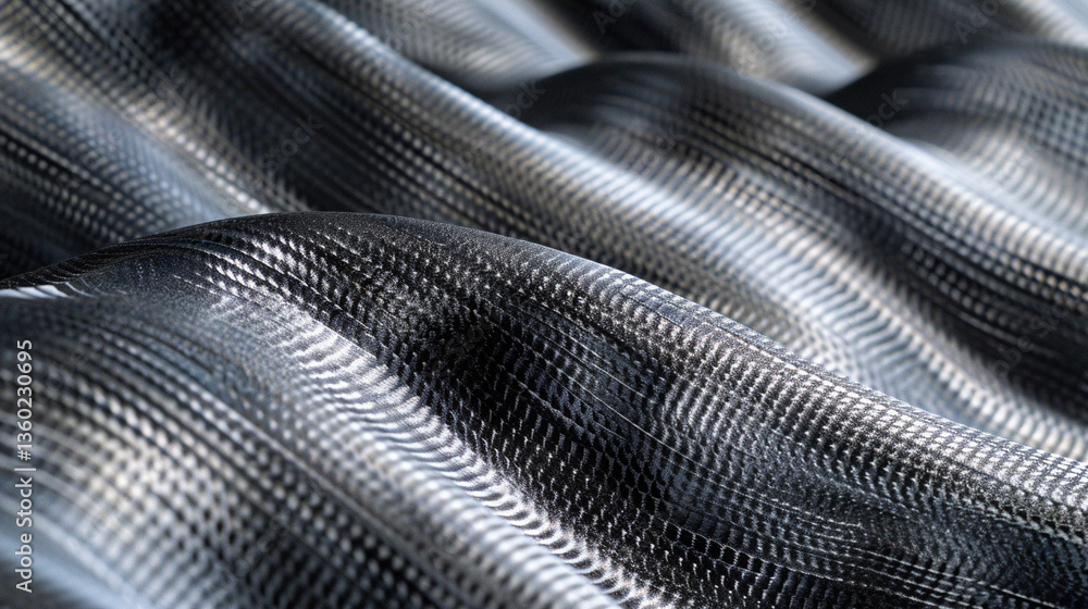 Brushed grey titanium surface with fine linear texture, macro full-frame for sleek industrial and modern product designs Brushed grey titanium surface with fine linear texture, macro full-frame for sleek industrial and modern product designs