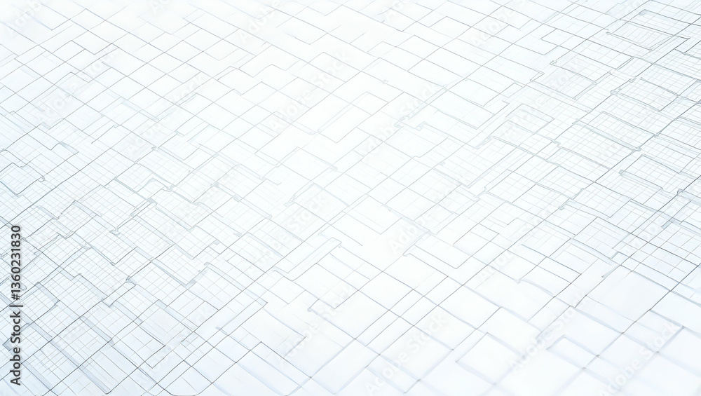 Innovative tiled design featuring digital lines with rhythmic patterns and isolated whitebalance that evoke a futuristic digital blueprint style concept as Rhythmic digital lines form a tiled pattern 