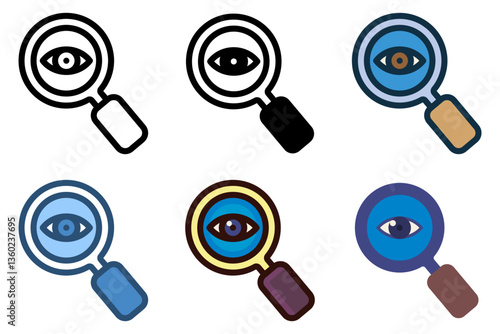 transparency inspection icon vector illustration