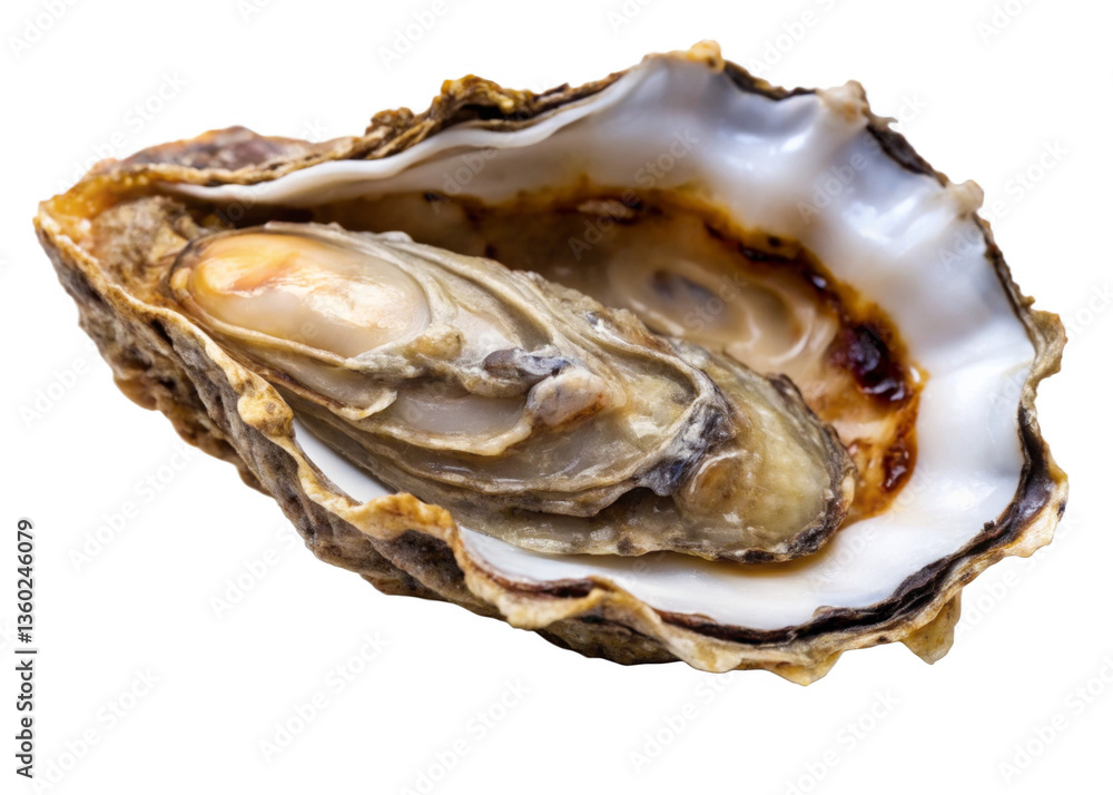 Oyster isolated on a transparent background. Oyster isolated on a transparent background.