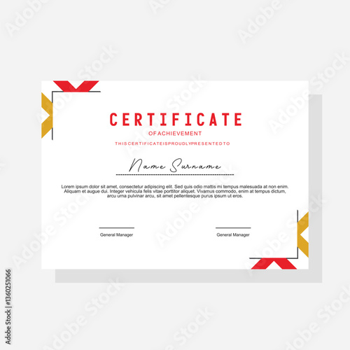 modern award certificate template