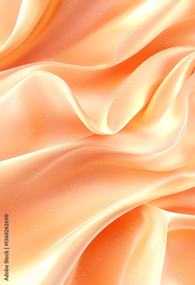 Abstract Soft Waves of Light Peach Fabric Background Texture Design Abstract Soft Waves of Light Peach Fabric Background Texture Design