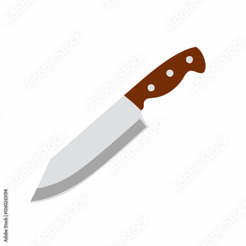 Kitchen Knife Vector Illustration. vector image