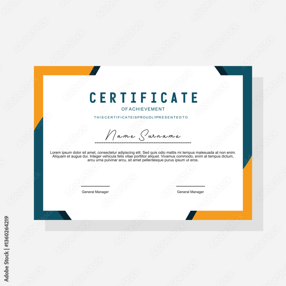 modern award certificate template modern award certificate template