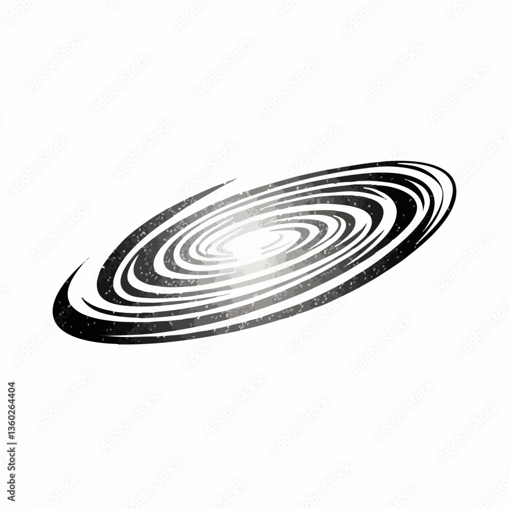 Abstract Spiral Galaxy Illustration Design. vector image Abstract Spiral Galaxy Illustration Design. vector image