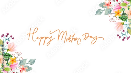 Elegant Floral Happy Mother's Day Card