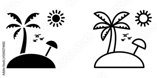 island icon on white background