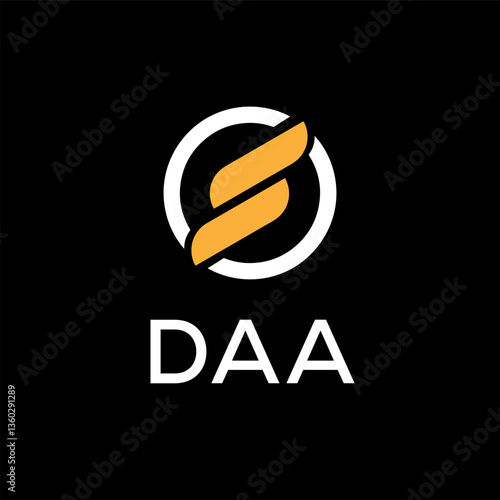 DAA creative minimalist letter logo.	