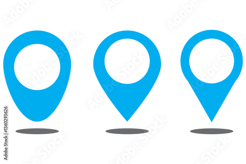 Free Download Location pin icon. Map pin place marker. Location icon. Map marker pointer icon set. GPS location symbol collection. Flat style - stock vector. - GFXLoad